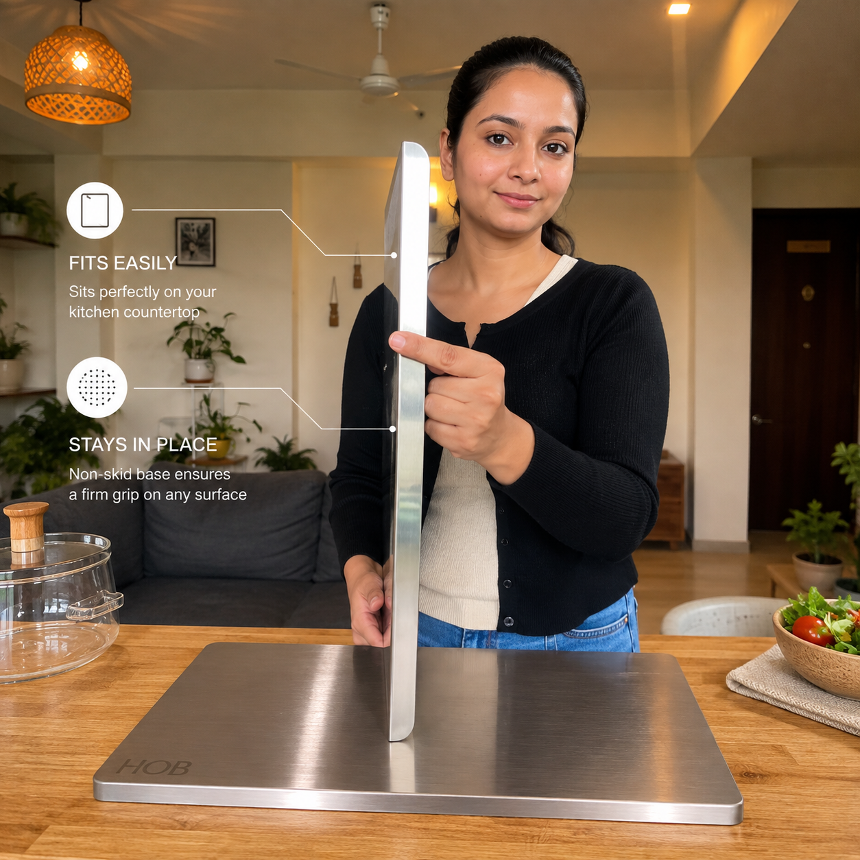 HOB™ Anti-Microbial Counter Guard & Prep Board