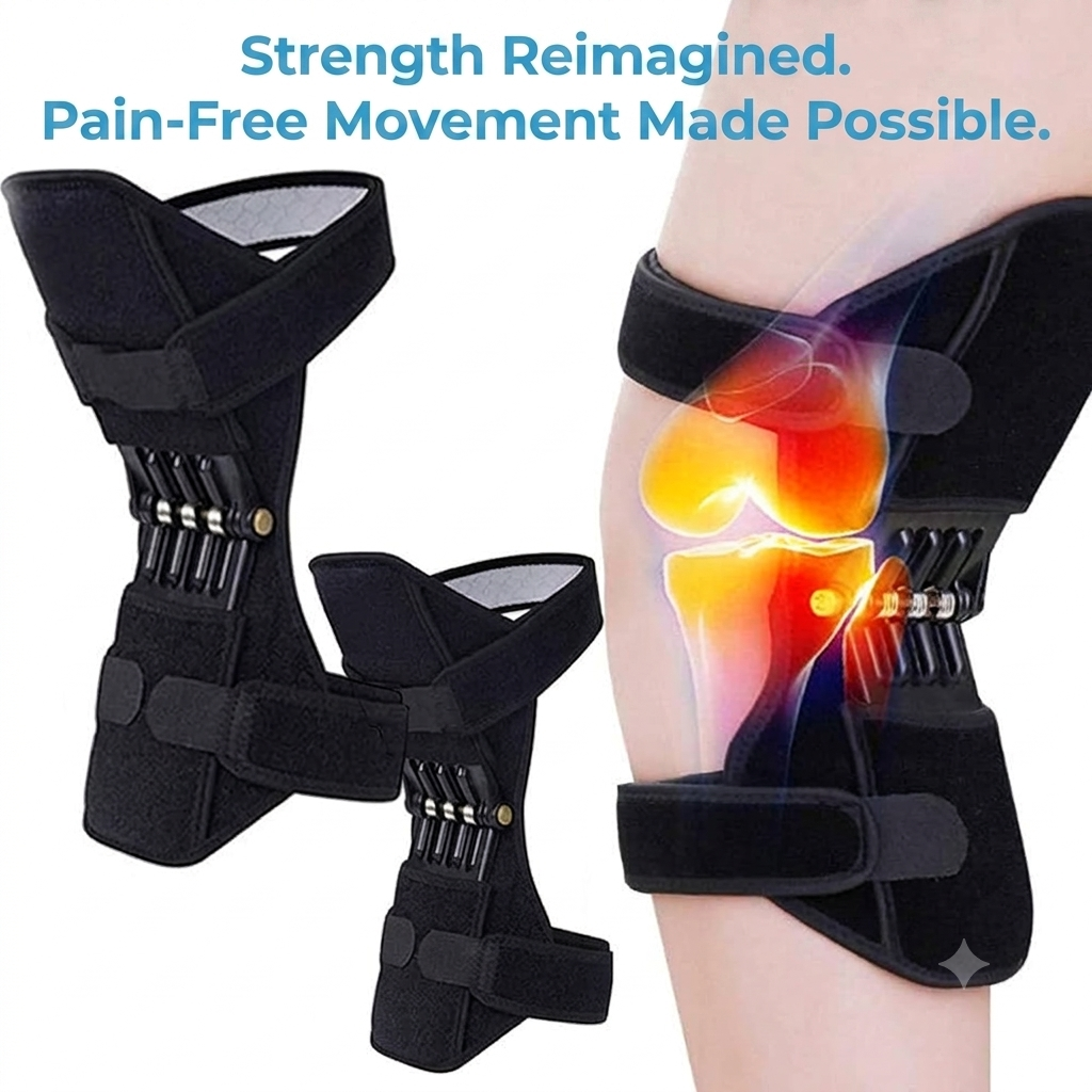 Power Knee Support Booster | Pain Relief & Joint Stability Brace (Pair) (MV-112)