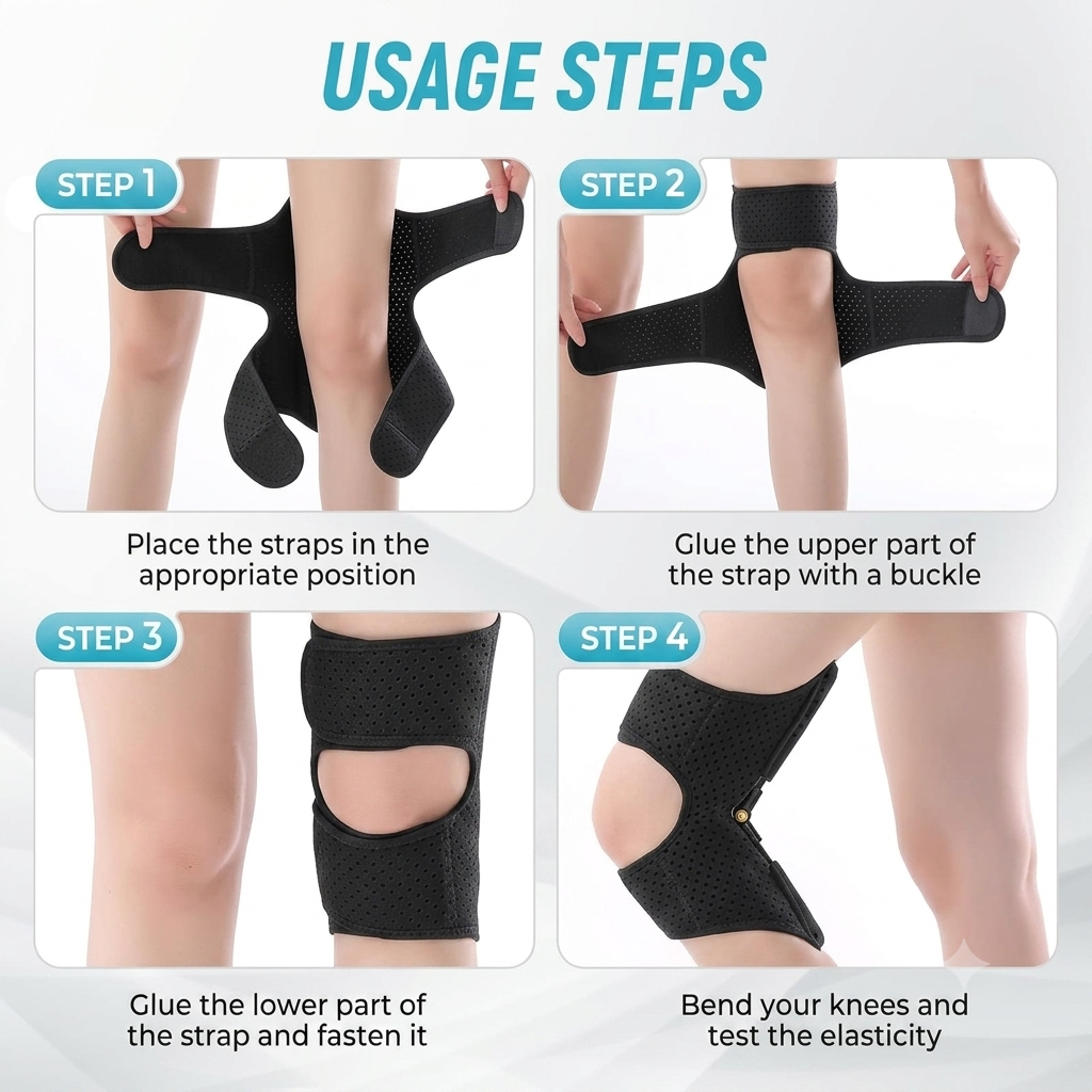 Power Knee Support Booster | Pain Relief & Joint Stability Brace (Pair) (MV-112)